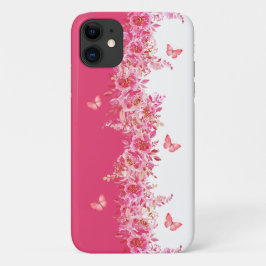Botanical Pink Phone Case iPhone 11 ケース