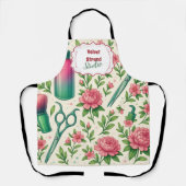Botanical Pink Stylist Beauty Business エプロン (正面)