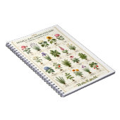 Botanical Plant Guide Wall Art ノートブック (右側)