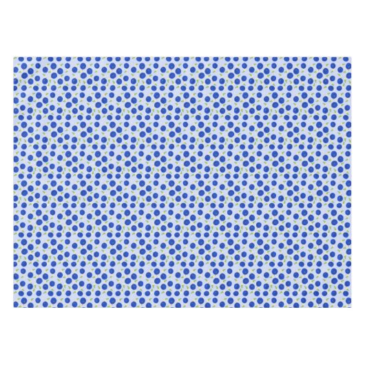 Botanical Plums Collection Blue テーブルクロス (正面(横))