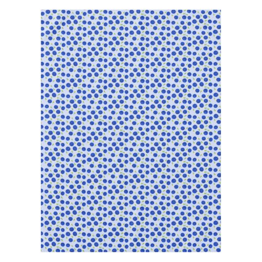 Botanical Plums Collection Blue テーブルクロス (正面)