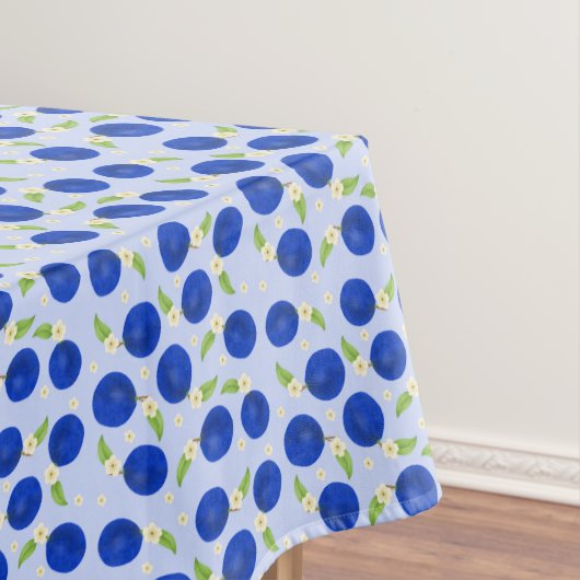 Botanical Plums Collection Blue テーブルクロス (インサイチュ)