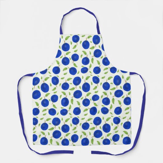 Botanical Plums Collection Ivory エプロン (正面)