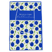 Botanical Plums Collection Ivory ミディアムペーパーバッグ (正面)