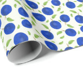 Botanical Plums Collection Ivory ラッピングペーパー (ロールコーナー)