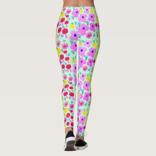 Botanical PomPoms All-Over-Print Leggings レギンス (裏面)
