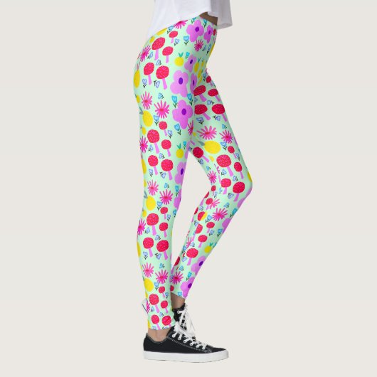 Botanical PomPoms All-Over-Print Leggings レギンス (右)