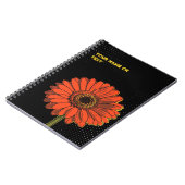 Botanical Pop Explosion: The Neon Barberton Daisy ノートブック (左側)