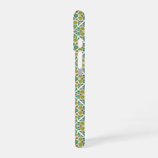 Botanical Pop - Olive iPhone 16ケース (左側面)