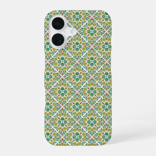Botanical Pop - Olive iPhone 16ケース (裏面)