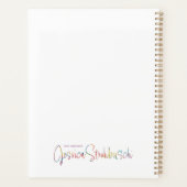 Botanical Pop planner プランナー手帳 (裏面)