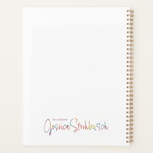 Botanical Pop planner プランナー手帳 (裏面)