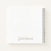 Botanical Pop spiral notebook ノートブック (裏面)