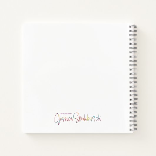 Botanical Pop spiral notebook ノートブック (裏面)