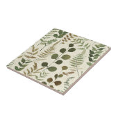 Botanical Pressed Leaves Pattern – Fern Print タイル (側面)