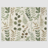 Botanical Pressed Leaves Pattern – Fern Print 薄葉紙 (正面)