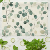 Botanical Pressed Leaves Pattern – Fern Print (2) キッチンタオル (折り畳み)