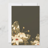 Botanical Ramadan Iftar Floral Lanterns Invitation 招待状 (裏面)