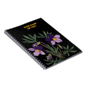 Botanical Rebel: The Bird's-foot Violet Pop Art ノートブック (右側)