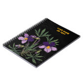 Botanical Rebel: The Bird's-foot Violet Pop Art ノートブック (左側)