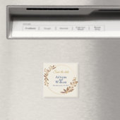 Botanical Save the Date Magnet, Personalized マグネット (インサイチュ (食洗機))