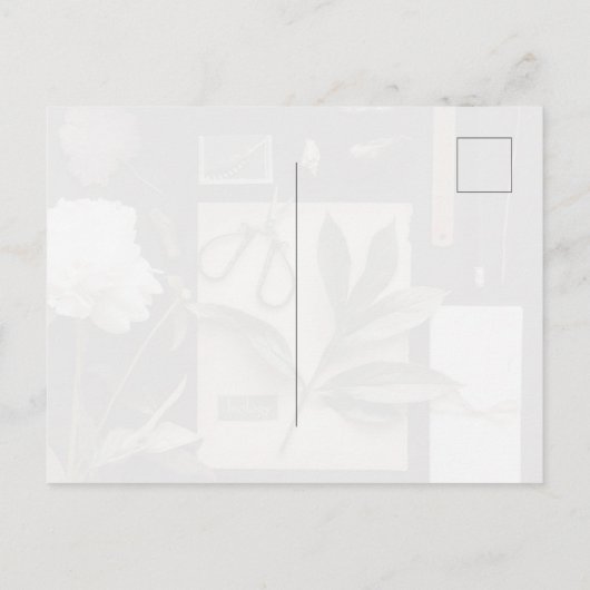 Botanical Science Flat Lay Academia ポストカード (裏面)