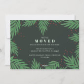 Botanical Script New Home for Holidays写真 シーズンカード (裏面)