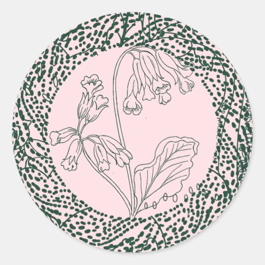 Botanical Seal Sticker ラウンドシール (正面)