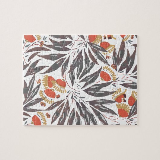 Botanical seamless pattern, E. A. Séguy ジグソーパズル (横)