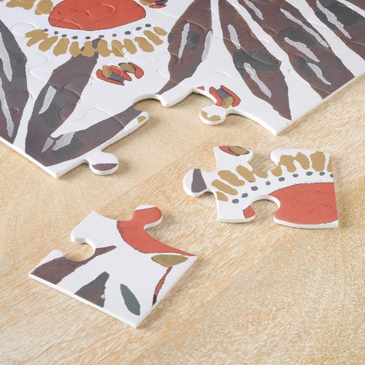 Botanical seamless pattern, E. A. Séguy ジグソーパズル (側面)