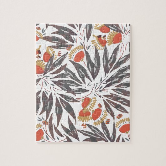 Botanical seamless pattern, E. A. Séguy ジグソーパズル (縦)