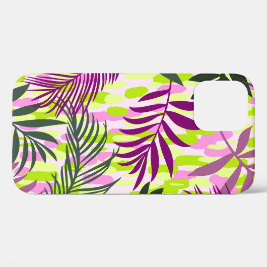 Botanical seamless pattern mixed with geometric sh Case-Mate iPhoneケース (裏面 (横))