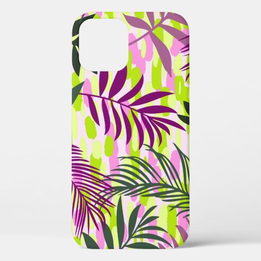 Botanical seamless pattern mixed with geometric sh Case-Mate iPhoneケース (裏面)
