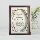 Botanical Shadow Box Graduation 招待状 (スタンド正面)