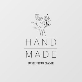 Botanical Simple Minimalist Handmade Business ウィンドウサイン