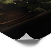 Botanical Skeleton Library Print, Dark Academia ポスター (角)