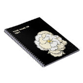 Botanical Snow: The Non-stop White Begonia Pop Art ノートブック (右側)