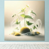 Botanical Sphere Composition キャンバスプリント (インサイチュ (ウッドフロア))