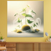 Botanical Sphere Composition キャンバスプリント (インサイチュ (リビング))