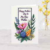 Botanical Step Mothers Day Card カード (黄色い花)