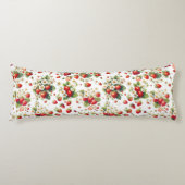 Botanical Strawberry Body Pillow Cover case ボディピロー (正面)