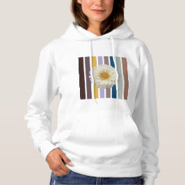 Botanical Stripe Bloom Hoodie for Women パーカ