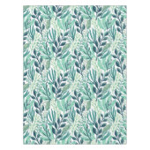  Botanical style tablecloth, green leaf tablecloth テーブルクロス (正面)