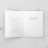 Botanical Sympathy Card - Quiet Presence カード (内部)