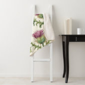 Botanical Thistle Wildflower Accent シェルパブランケット (インサイチュ)