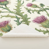 Botanical Thistle Wildflower Accent シェルパブランケット (3/4)