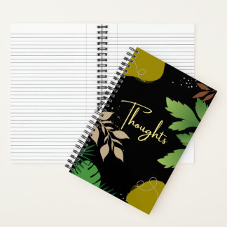 Botanical Thoughts Notebook | Leaf Journal ノートブック