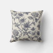 Botanical Toile | Hydrangea & Sea Holly クッション (裏面)