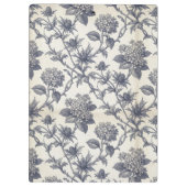 Botanical Toile | Hydrangea & Sea Holly Custom クリップボード (裏面)