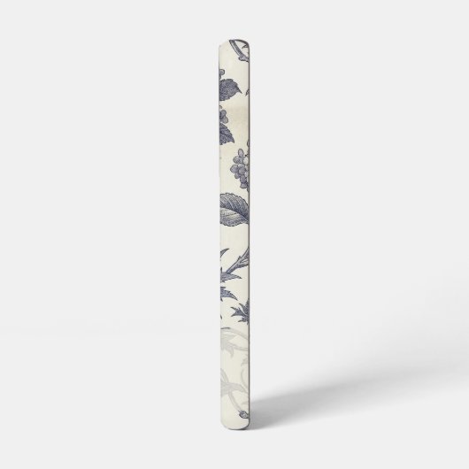 Botanical Toile | Hydrangea & Sea Holly Custom Samsung Galaxyケース (左側面)